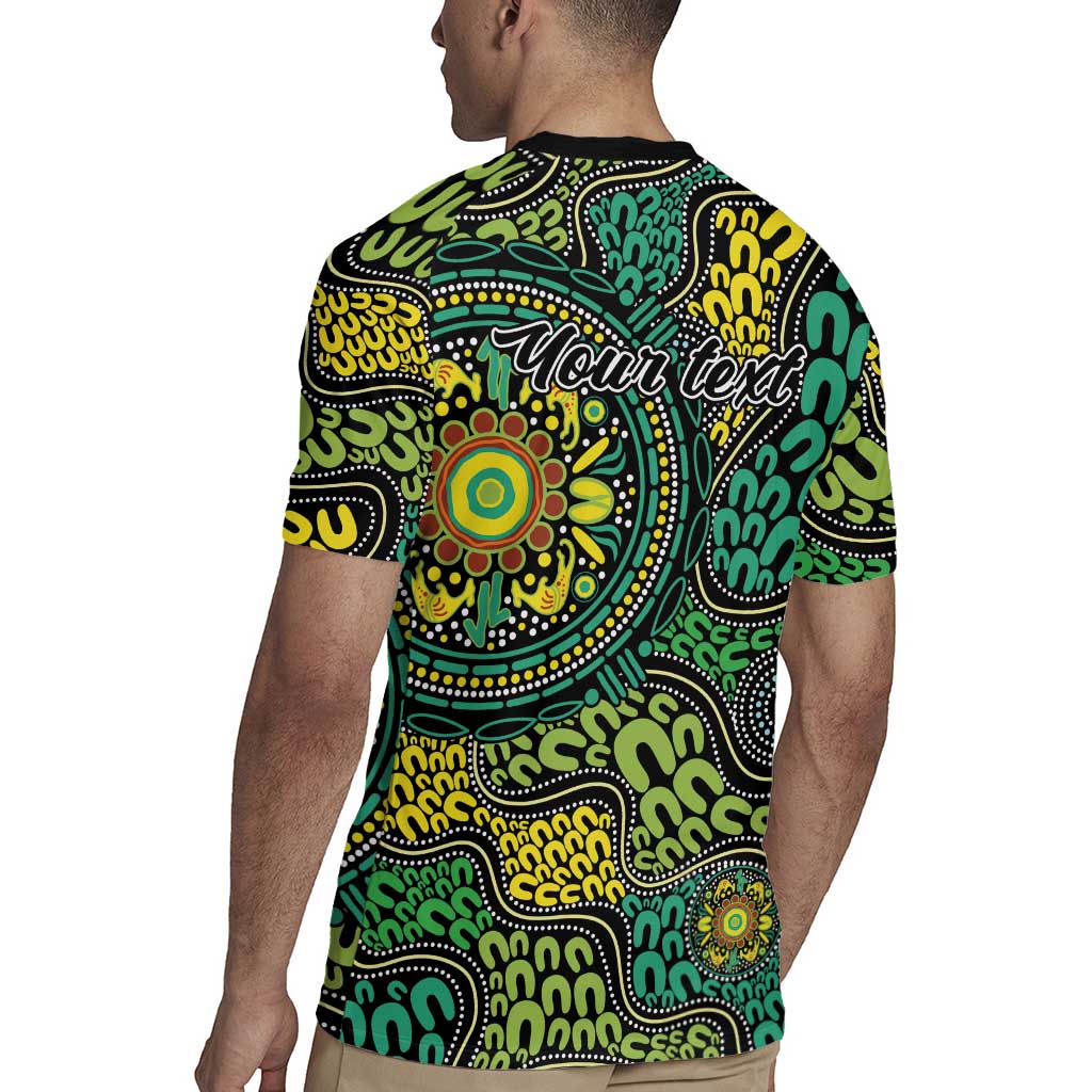 Personalised Aboriginal Art People Symbol Rugby Jersey