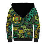 Personalised Aboriginal Art People Symbol Sherpa Hoodie