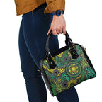 Personalised Aboriginal Art People Symbol Shoulder Handbag