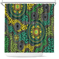 Personalised Aboriginal Art People Symbol Shower Curtain