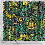 Personalised Aboriginal Art People Symbol Shower Curtain