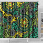 Personalised Aboriginal Art People Symbol Shower Curtain