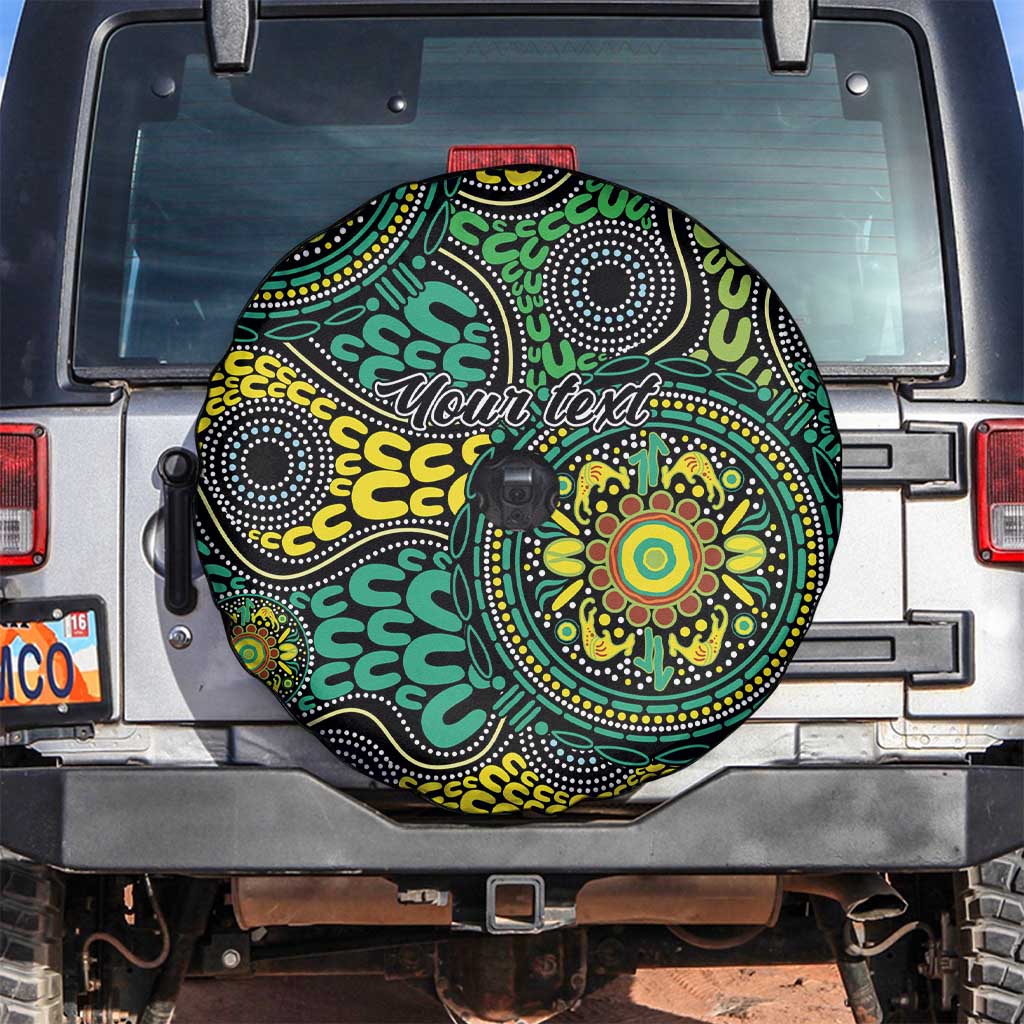Personalised Aboriginal Art People Symbol Spare Tire Cover
