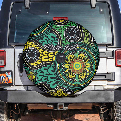 Personalised Aboriginal Art People Symbol Spare Tire Cover