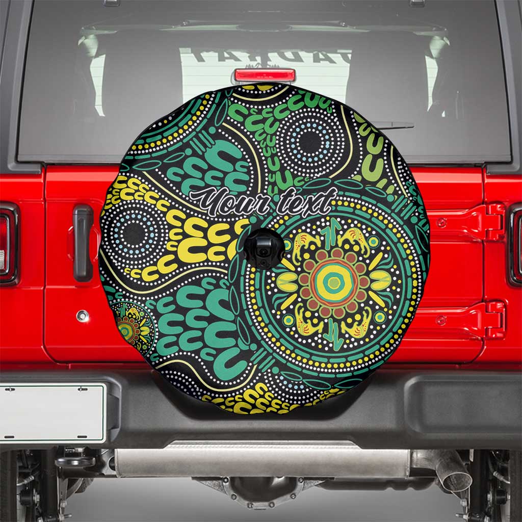 Personalised Aboriginal Art People Symbol Spare Tire Cover