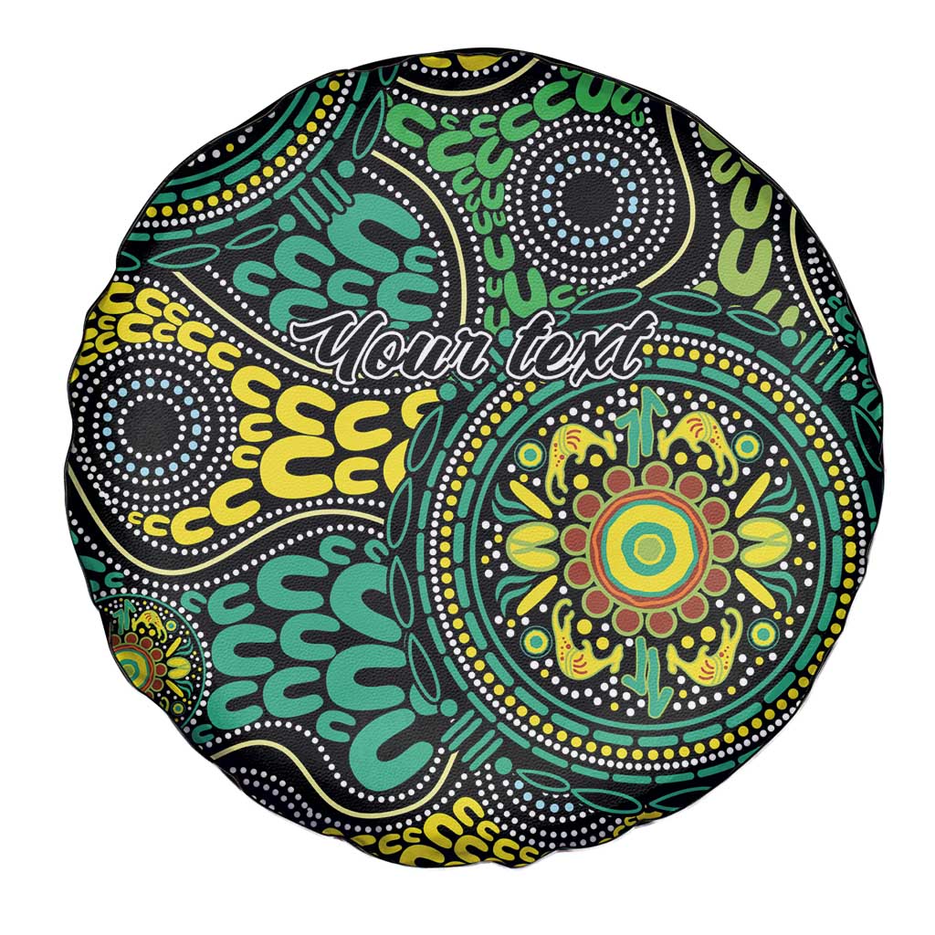 Personalised Aboriginal Art People Symbol Spare Tire Cover