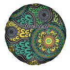 Personalised Aboriginal Art People Symbol Spare Tire Cover