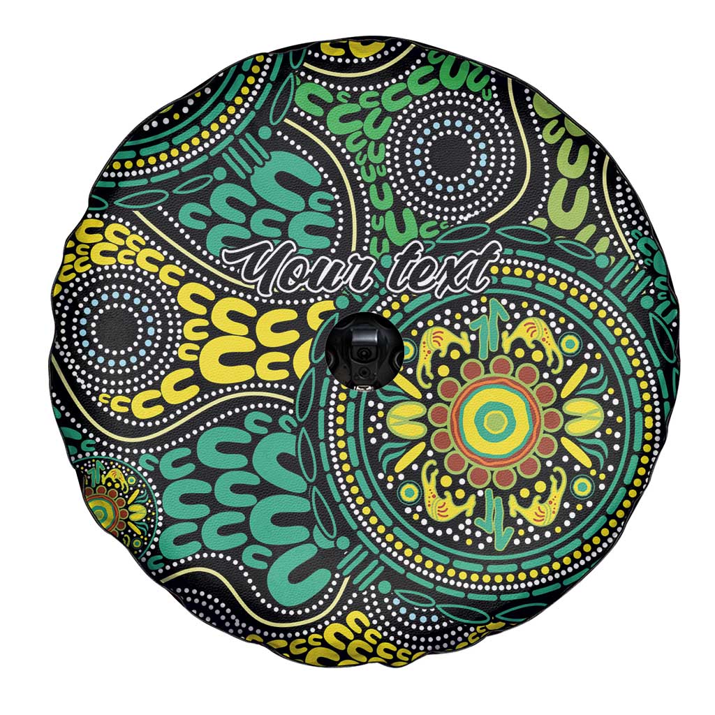 Personalised Aboriginal Art People Symbol Spare Tire Cover