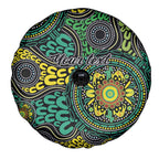 Personalised Aboriginal Art People Symbol Spare Tire Cover