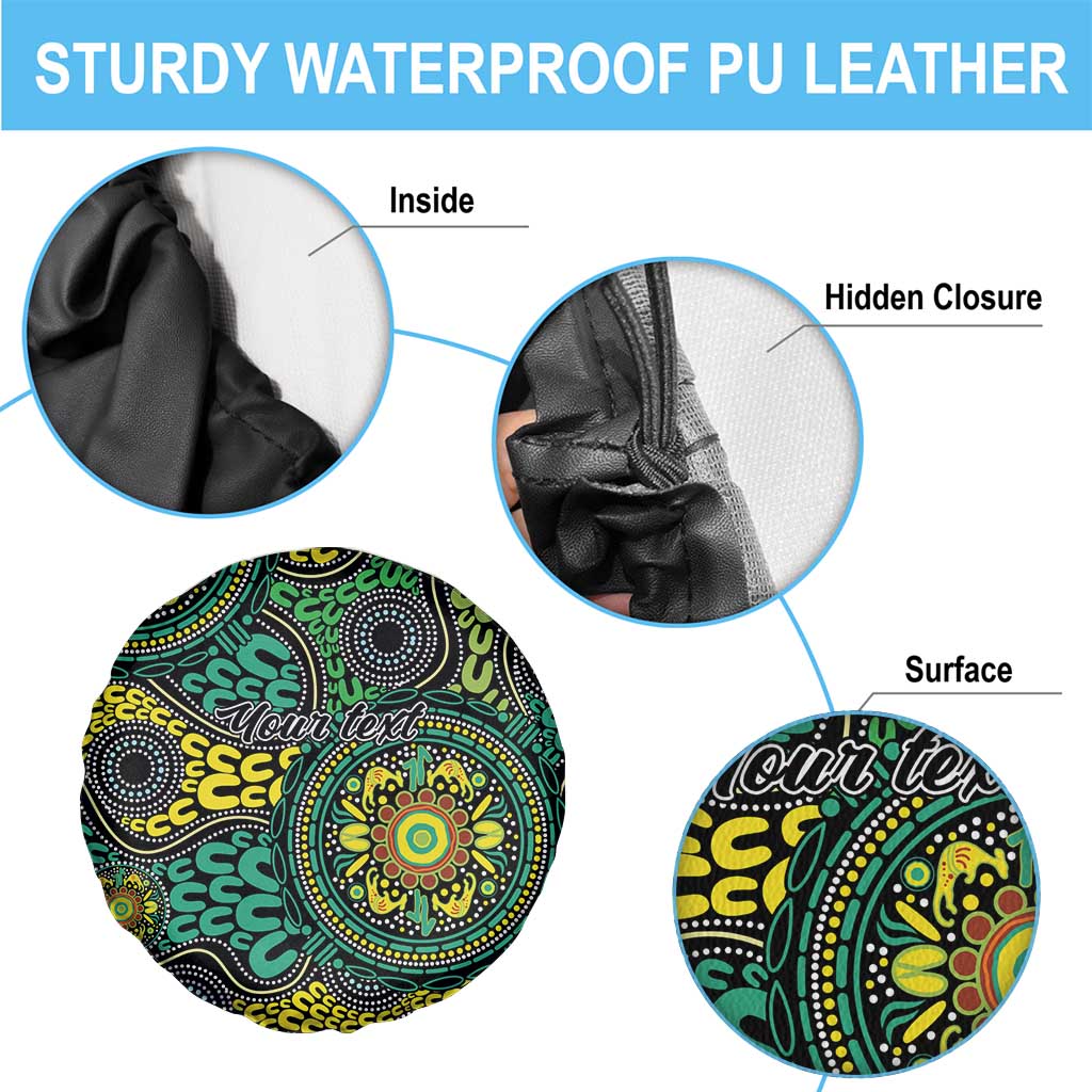Personalised Aboriginal Art People Symbol Spare Tire Cover