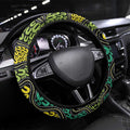 Aboriginal Art People Symbol Steering Wheel Cover