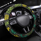 Aboriginal Art People Symbol Steering Wheel Cover
