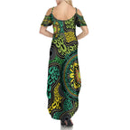 Personalised Aboriginal Art People Symbol Summer Maxi Dress