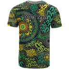 Personalised Aboriginal Art People Symbol T Shirt