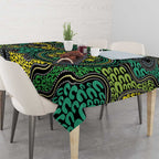 Personalised Aboriginal Art People Symbol Tablecloth