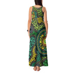 Personalised Aboriginal Art People Symbol Tank Maxi Dress