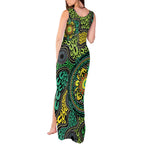 Personalised Aboriginal Art People Symbol Tank Maxi Dress