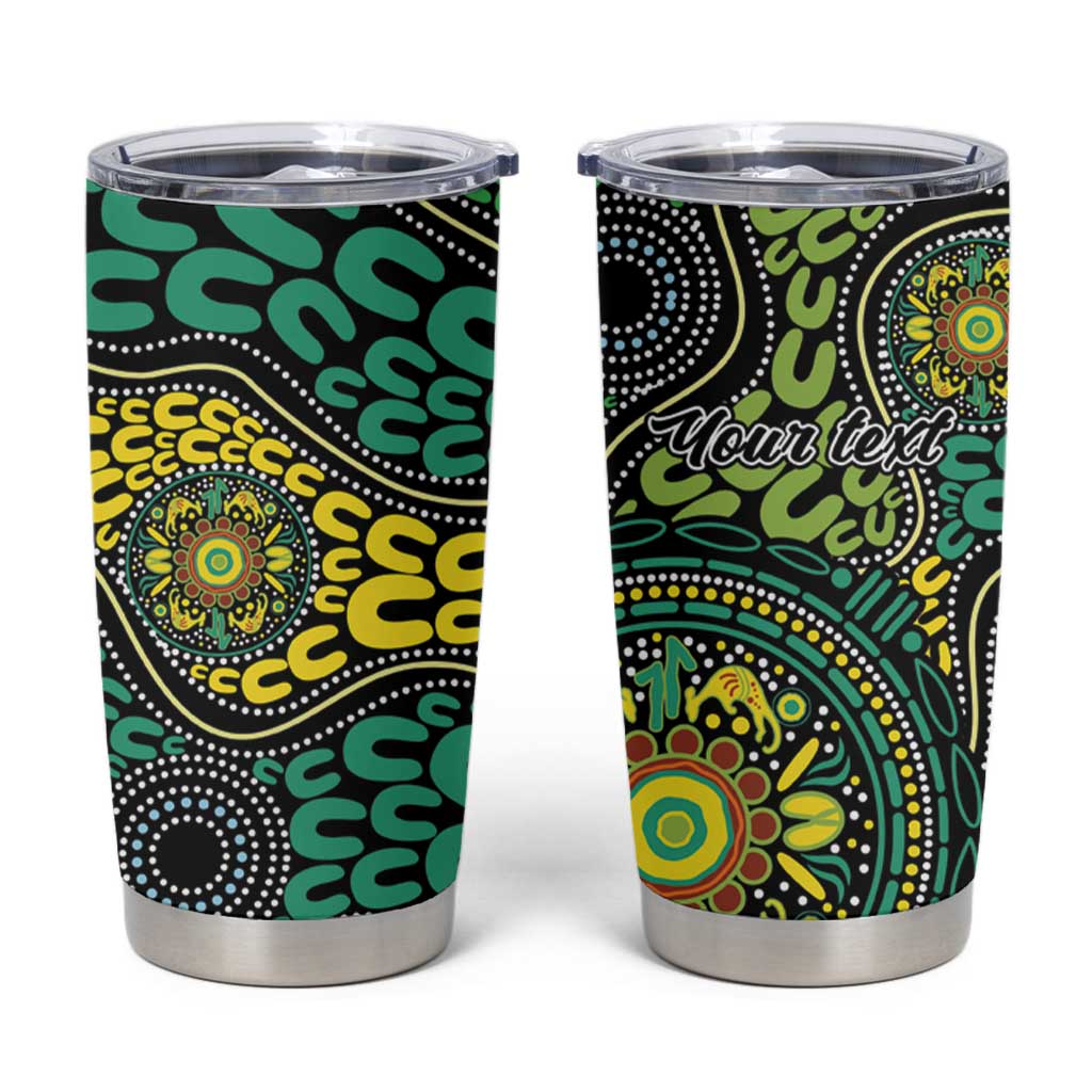 Personalised Aboriginal Art People Symbol Tumbler Cup
