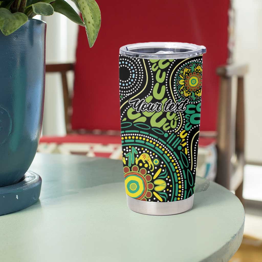 Personalised Aboriginal Art People Symbol Tumbler Cup
