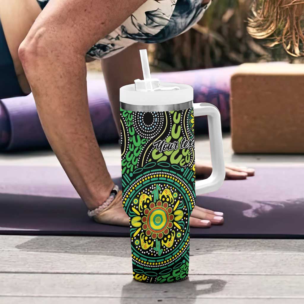 Personalised Aboriginal Art People Symbol Tumbler With Handle