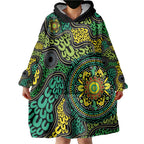 Personalised Aboriginal Art People Symbol Wearable Blanket Hoodie