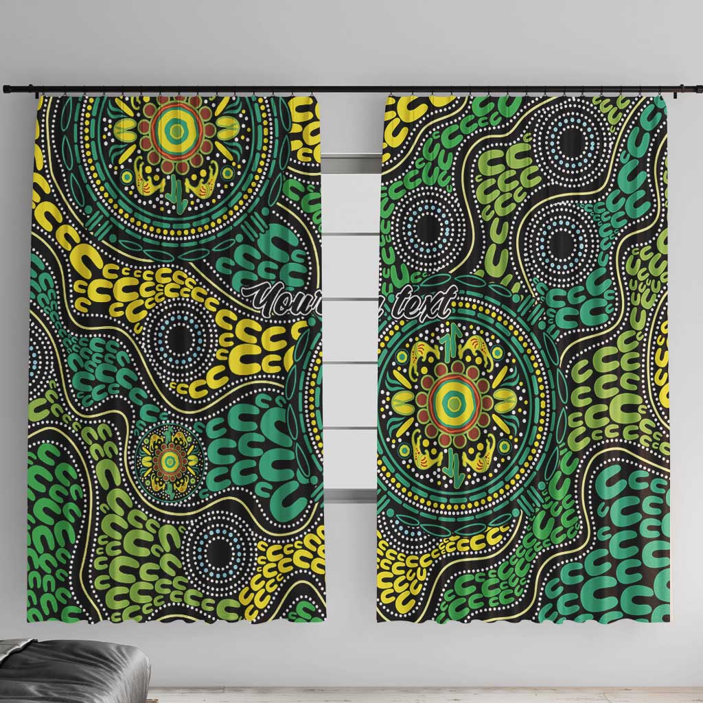 Personalised Aboriginal Art People Symbol Window Curtain
