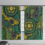 Personalised Aboriginal Art People Symbol Window Curtain