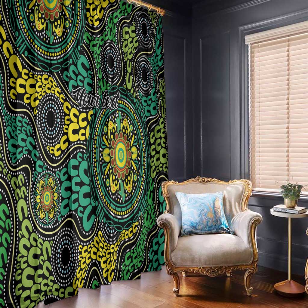 Personalised Aboriginal Art People Symbol Window Curtain