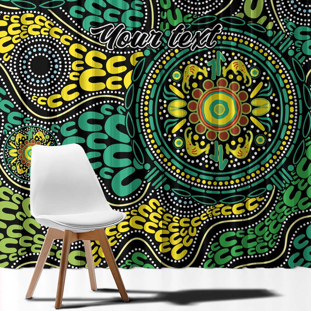Personalised Aboriginal Art People Symbol Window Curtain