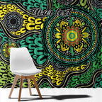 Personalised Aboriginal Art People Symbol Window Curtain