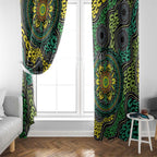 Personalised Aboriginal Art People Symbol Window Curtain