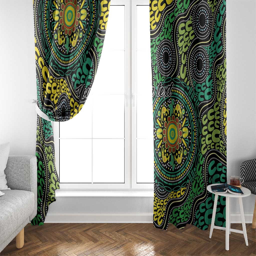 Personalised Aboriginal Art People Symbol Window Curtain
