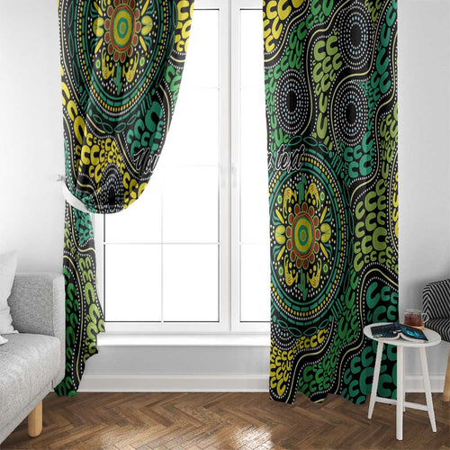 Personalised Aboriginal Art People Symbol Window Curtain