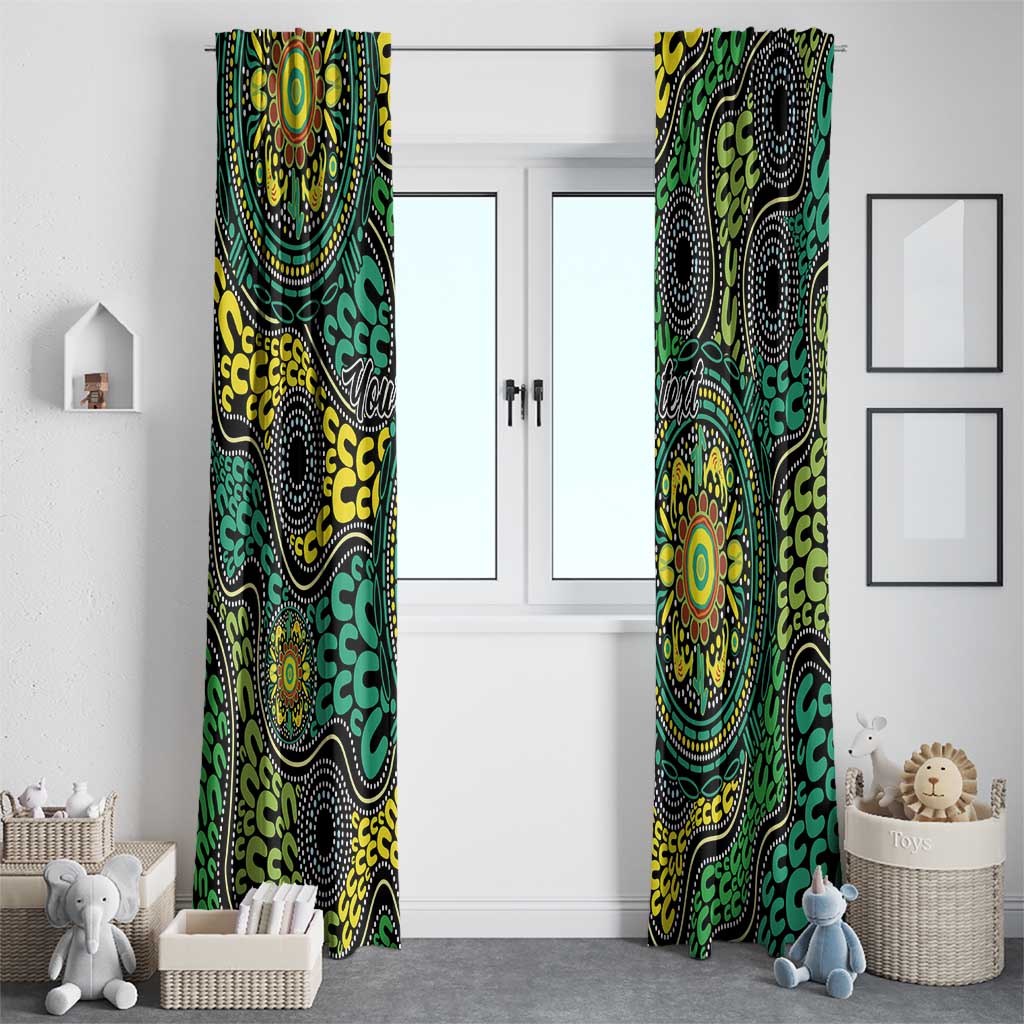 Personalised Aboriginal Art People Symbol Window Curtain