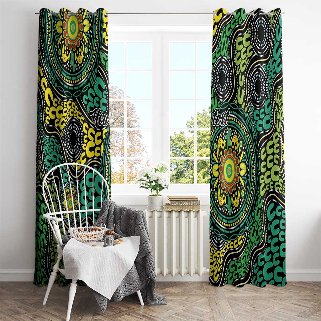 Personalised Aboriginal Art People Symbol Window Curtain