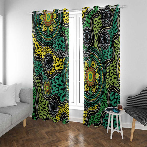 Personalised Aboriginal Art People Symbol Window Curtain