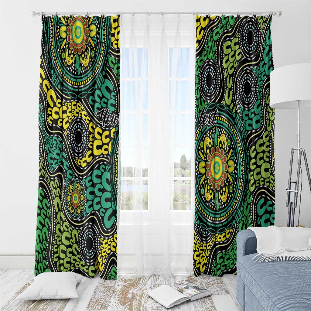 Personalised Aboriginal Art People Symbol Window Curtain