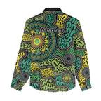 Personalised Aboriginal Art People Symbol Women Casual Shirt