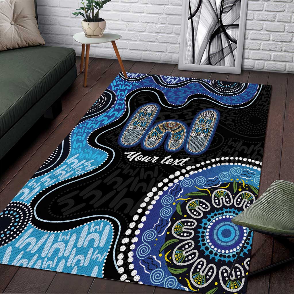 Personalised Aboriginal Art Woman Symbol Area Rug