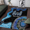 Personalised Aboriginal Art Woman Symbol Area Rug
