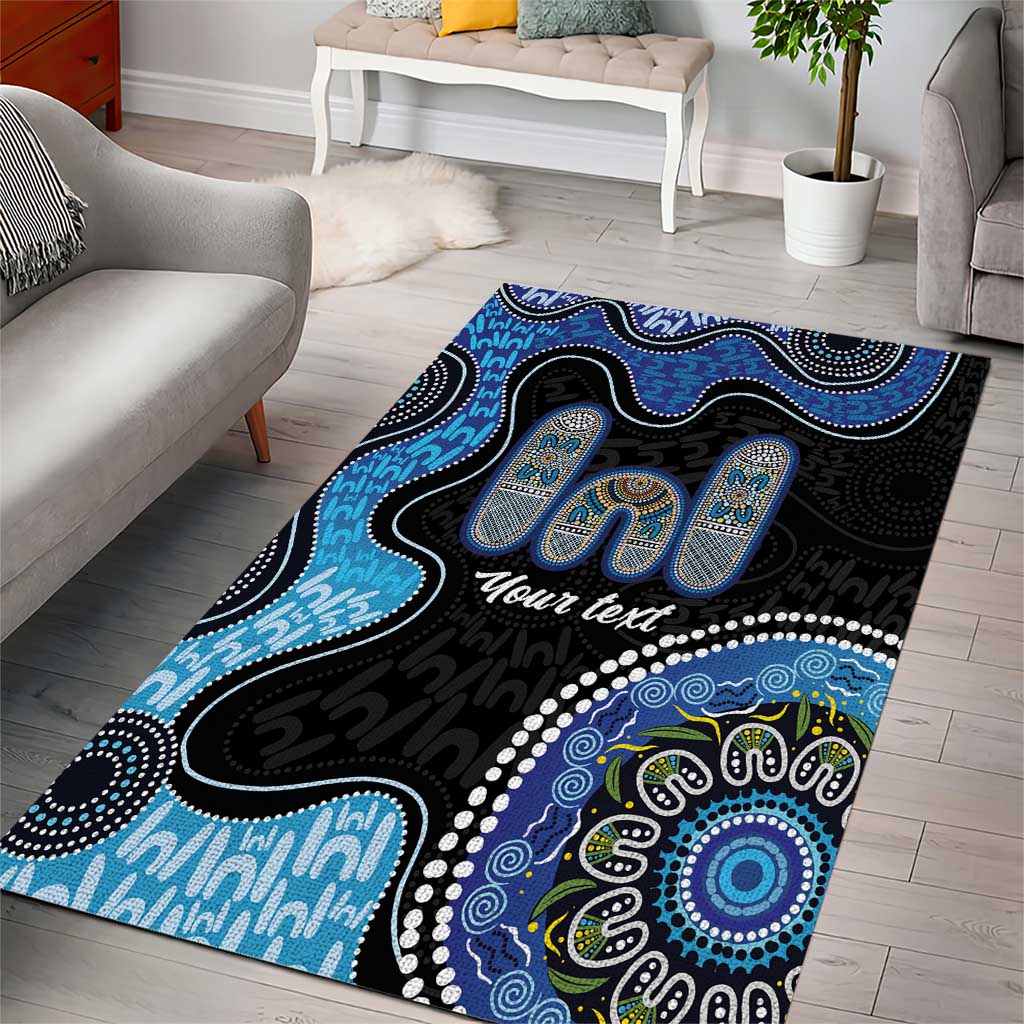 Personalised Aboriginal Art Woman Symbol Area Rug