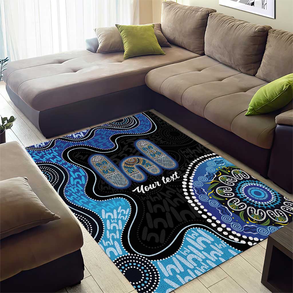 Personalised Aboriginal Art Woman Symbol Area Rug