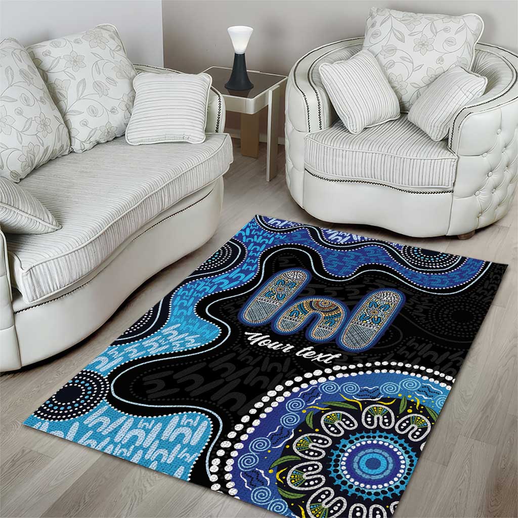 Personalised Aboriginal Art Woman Symbol Area Rug