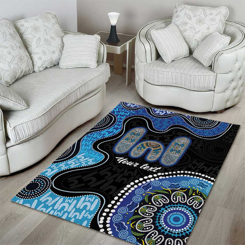 Personalised Aboriginal Art Woman Symbol Area Rug