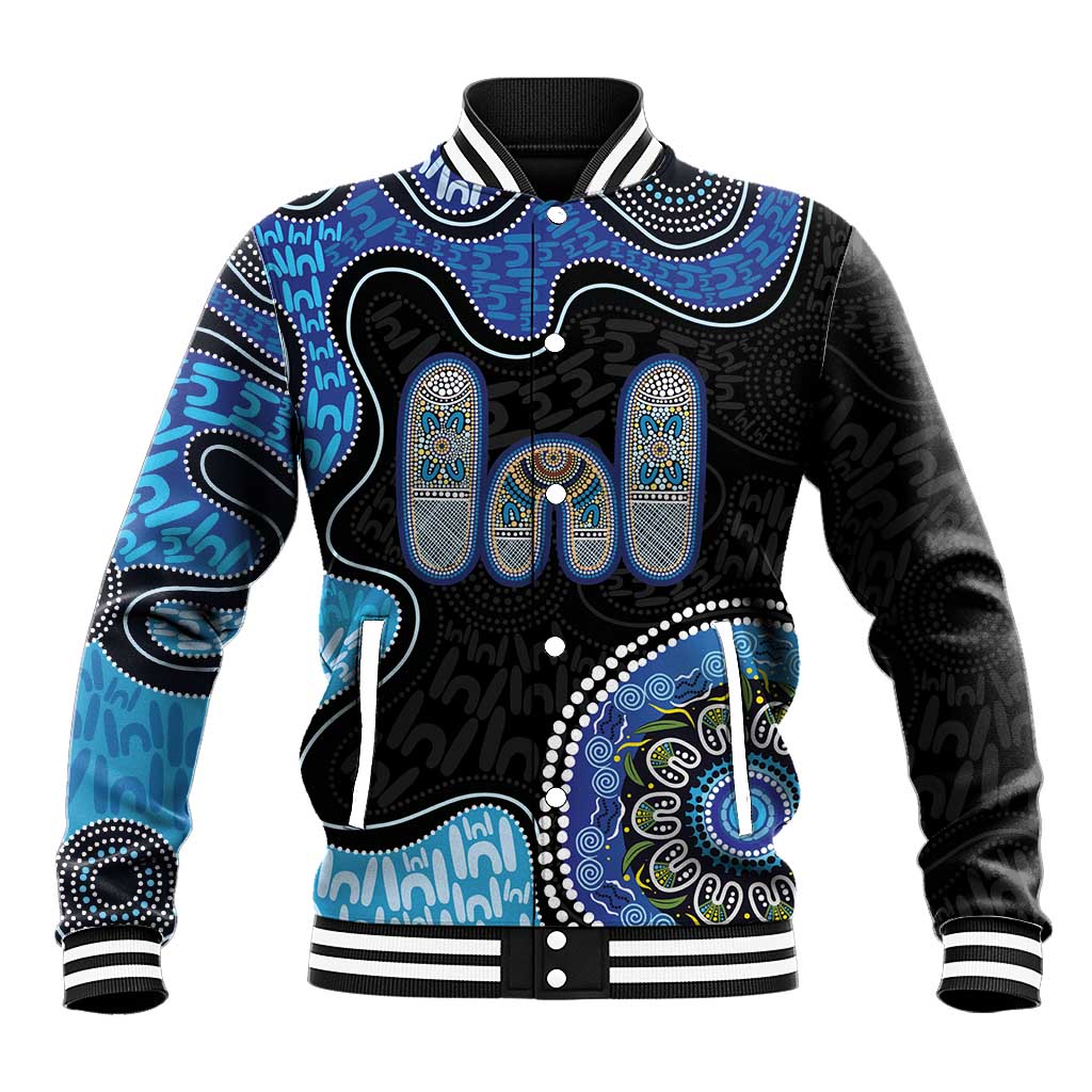 Personalised Aboriginal Art Woman Symbol Baseball Jacket