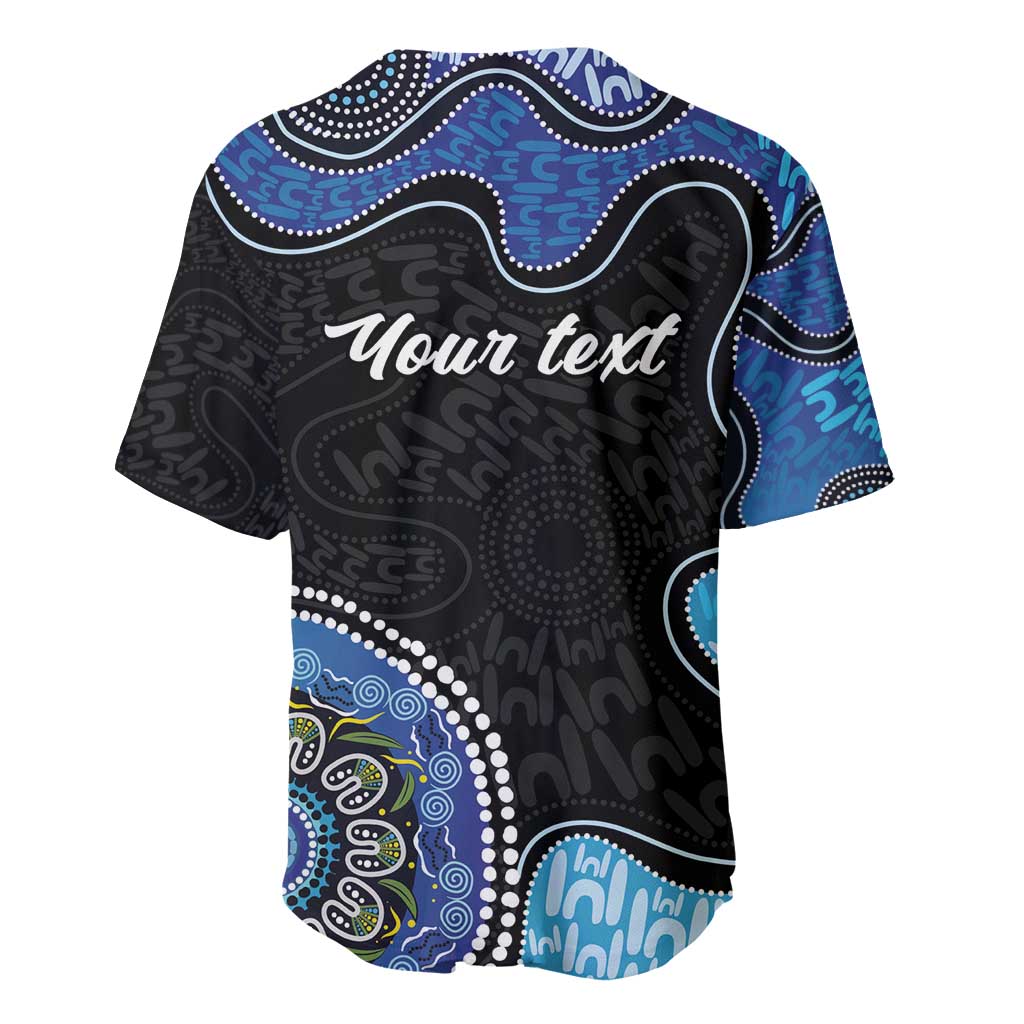 Personalised Aboriginal Art Woman Symbol Baseball Jersey