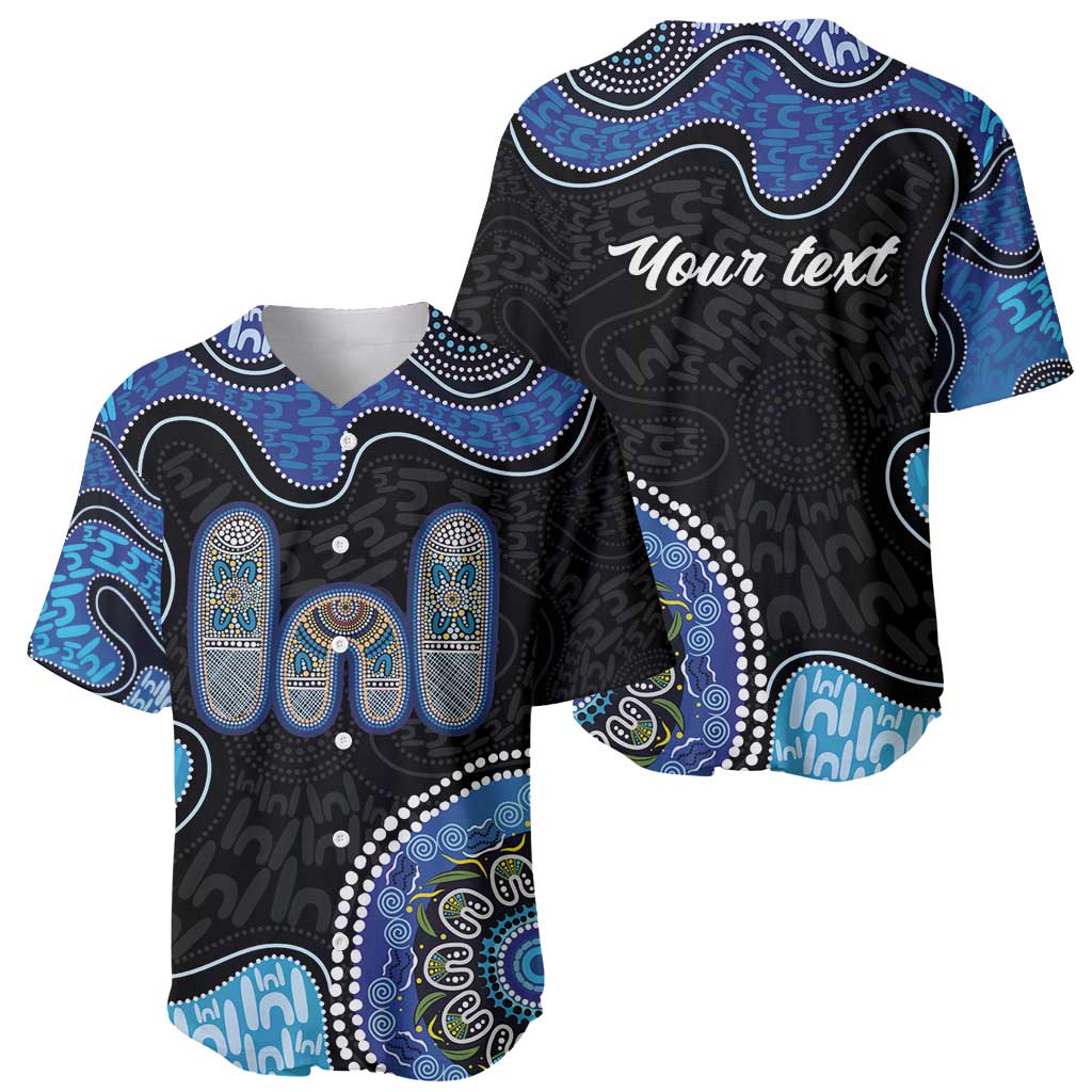 Personalised Aboriginal Art Woman Symbol Baseball Jersey