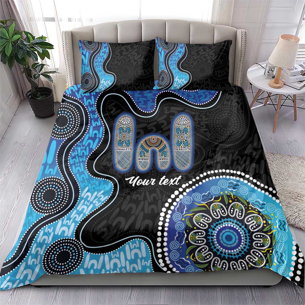 Personalised Aboriginal Art Woman Symbol Bedding Set