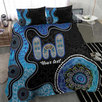 Personalised Aboriginal Art Woman Symbol Bedding Set