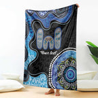 Personalised Aboriginal Art Woman Symbol Blanket